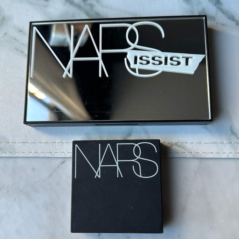 NARS dual intensity blush bronzer in Craving & Eyeshadow palette NARSISSIST